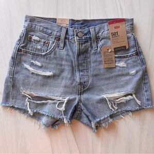 Levi's Women's 501 Jean Shorts High Rise Size 25 NWT